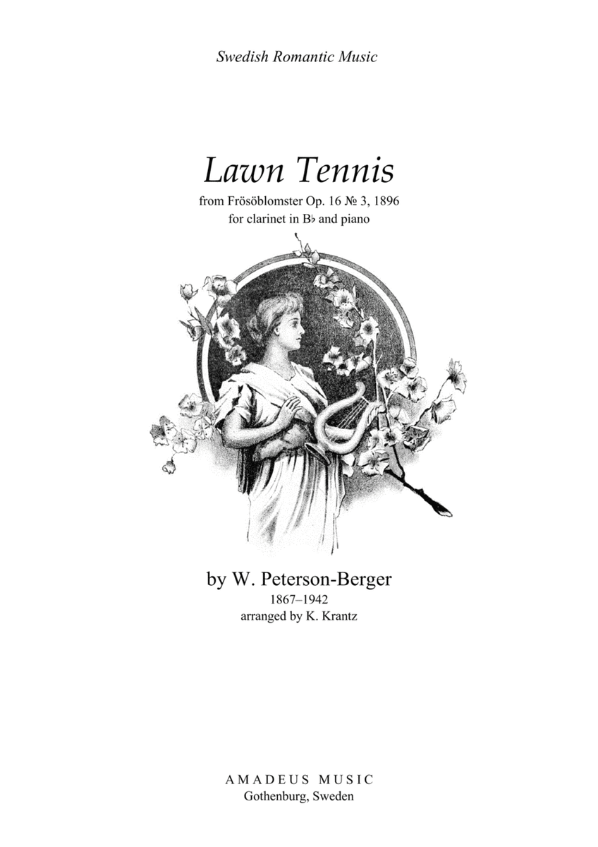 Lawn Tennis for clarinet in Bb and piano image number null