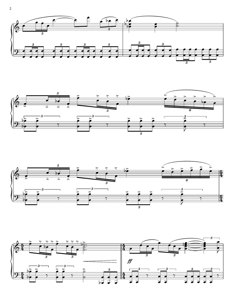 Star Trek VI - The Undiscovered Country Piano Solo scores gallery preview page 2