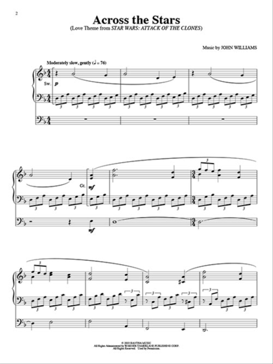 Star Wars for Organ Organ Solo scores gallery preview page 4