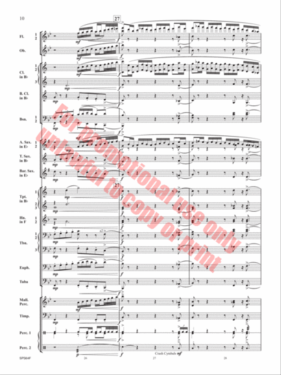 The Rusty Bucket Concert Band scores gallery preview page 11