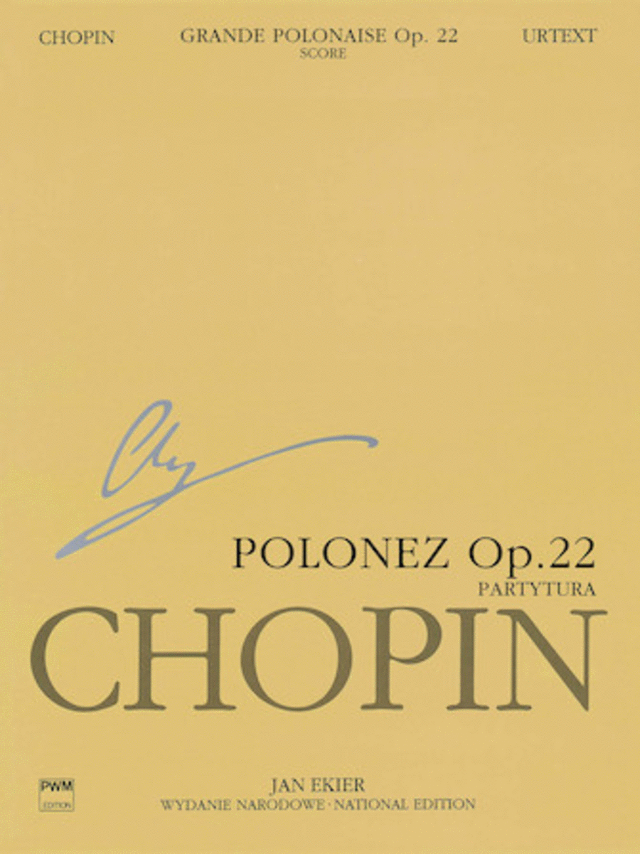 Grande Polonaise Op.22 (score), Wn A Xvf Vol.22