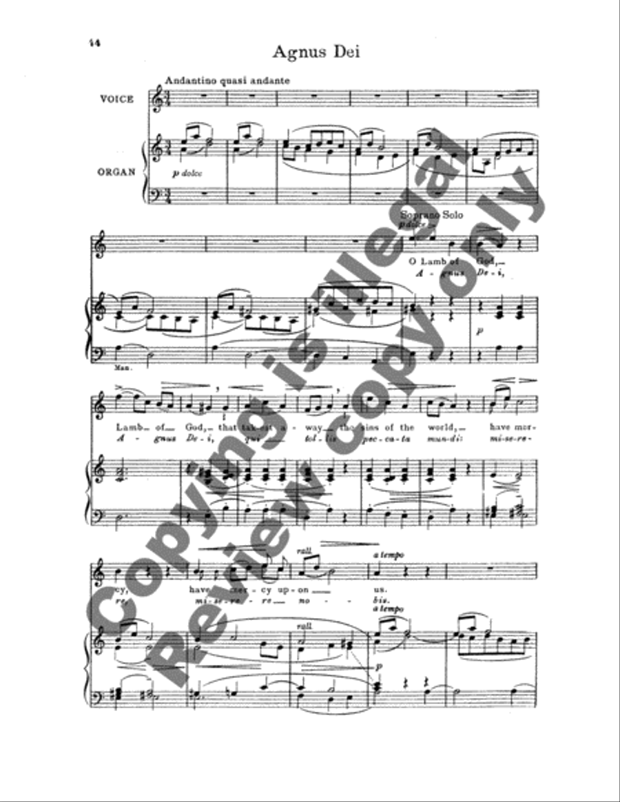 Communion Service (in A Major) STB scores gallery preview page 10