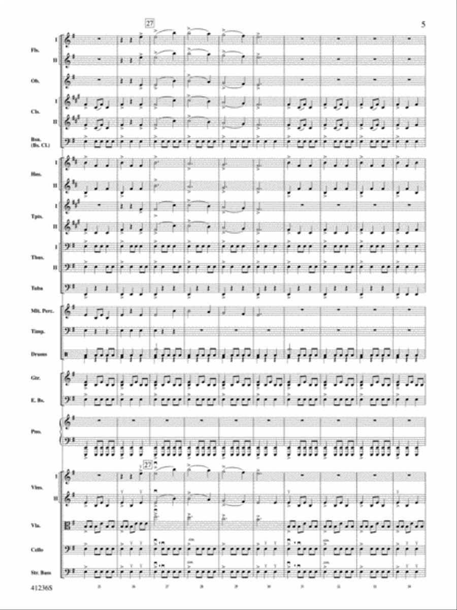 Christmas Eve/Sarajevo 12/24: Score Full Orchestra scores gallery preview page 5