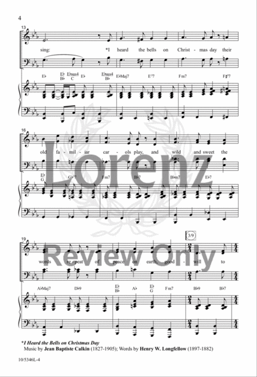 Give Me an Old-Fashioned Christmas 4-Part scores gallery preview page 4