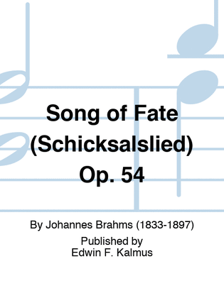 Book cover for Song of Fate (Schicksalslied) Op. 54