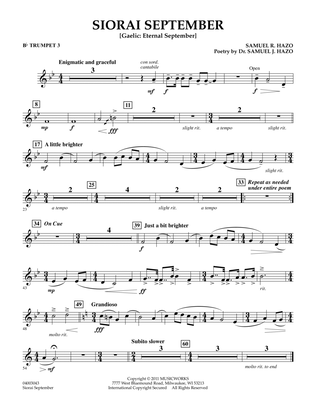 Siorai September - Bb Trumpet 3