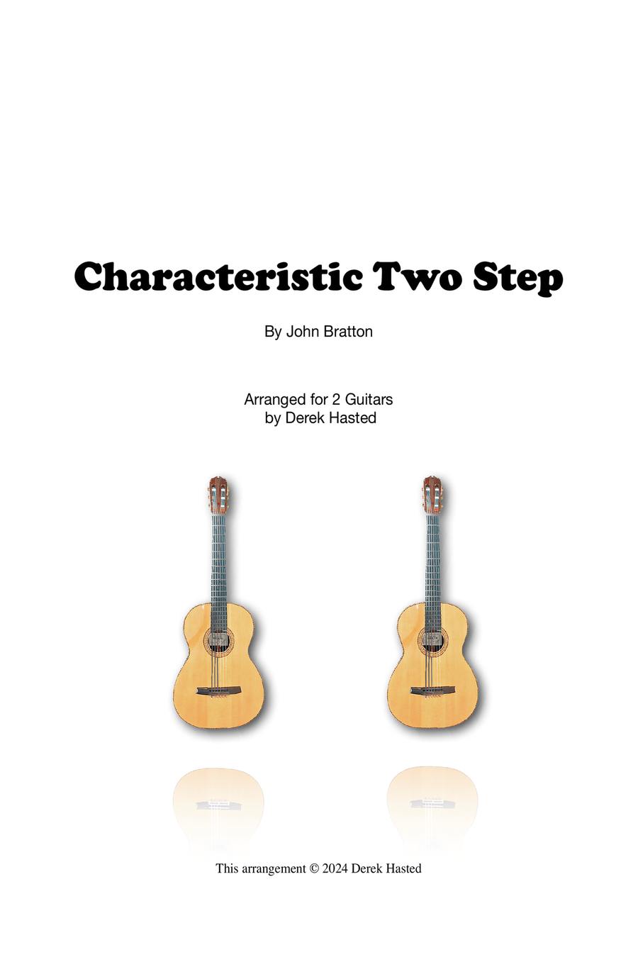 Characteristic Two Step - Exciting guitar duet Classical Guitar scores gallery preview page 1