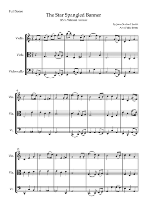 The Star Spangled Banner (USA National Anthem) for String Trio