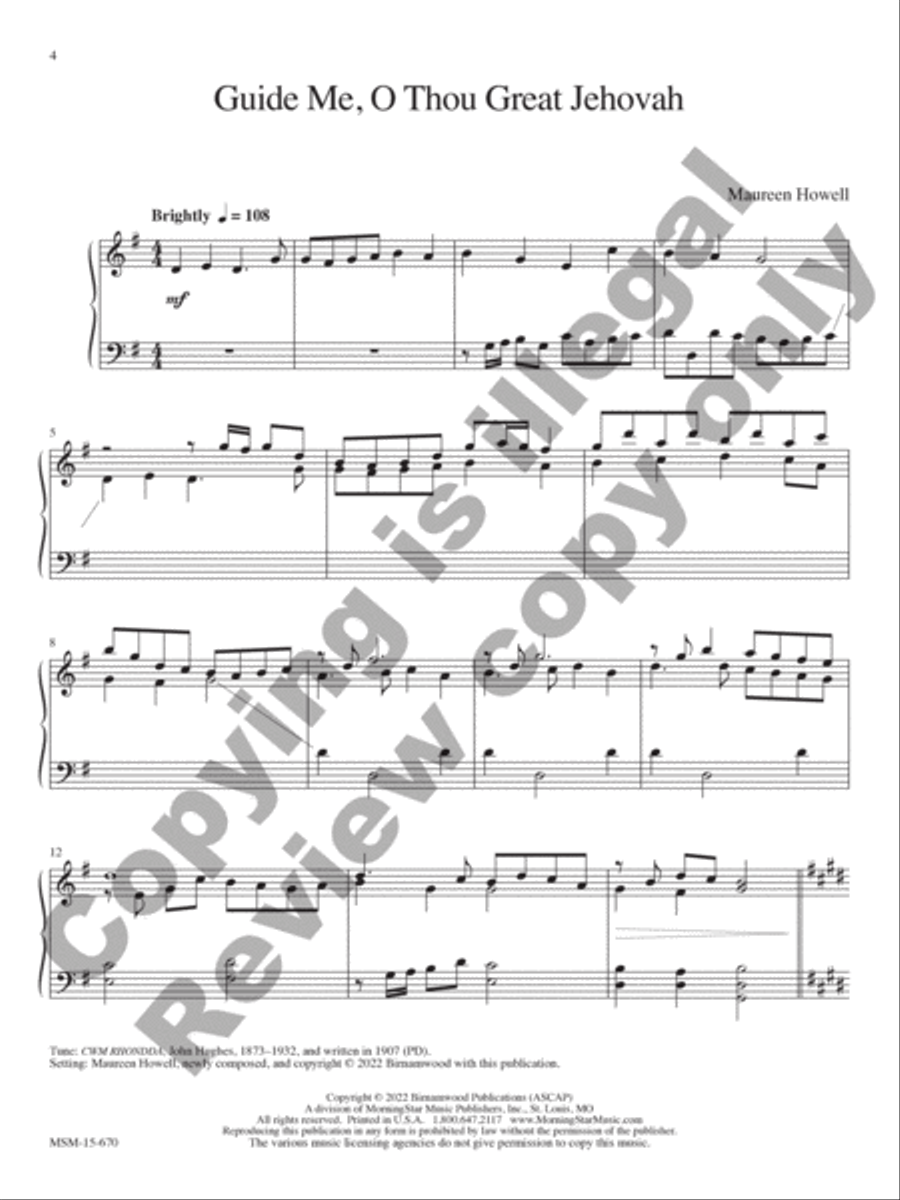 I Sing the Mighty Power of God Piano Solo scores gallery preview page 3
