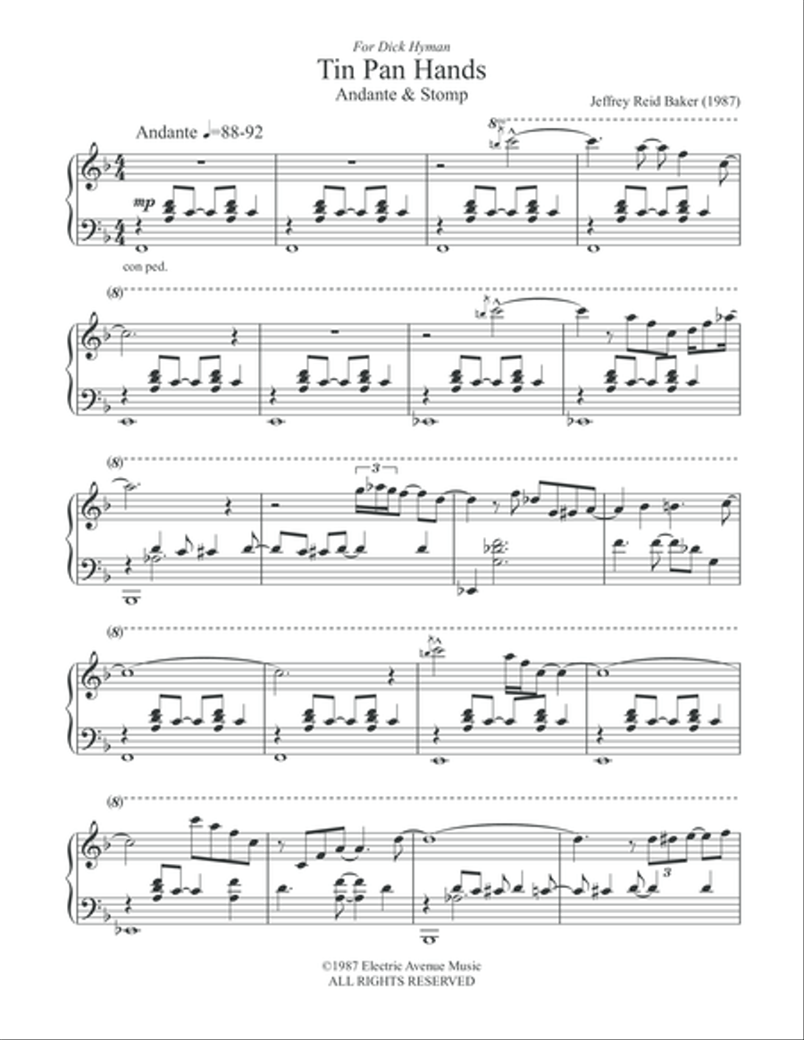 Tin Pan Hands, Op. 2: Andante & Stomp image number null