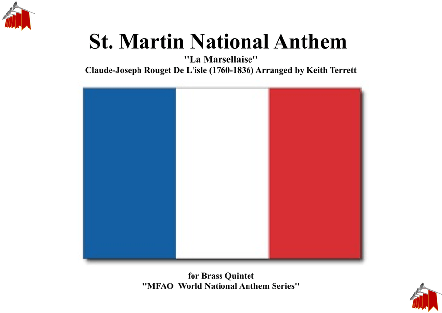 St. Martin National Anthem for Brass Quintet Brass Quintet scores gallery preview page 1