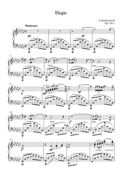 Rachmaninoff -----Elegie Op.3 no.1