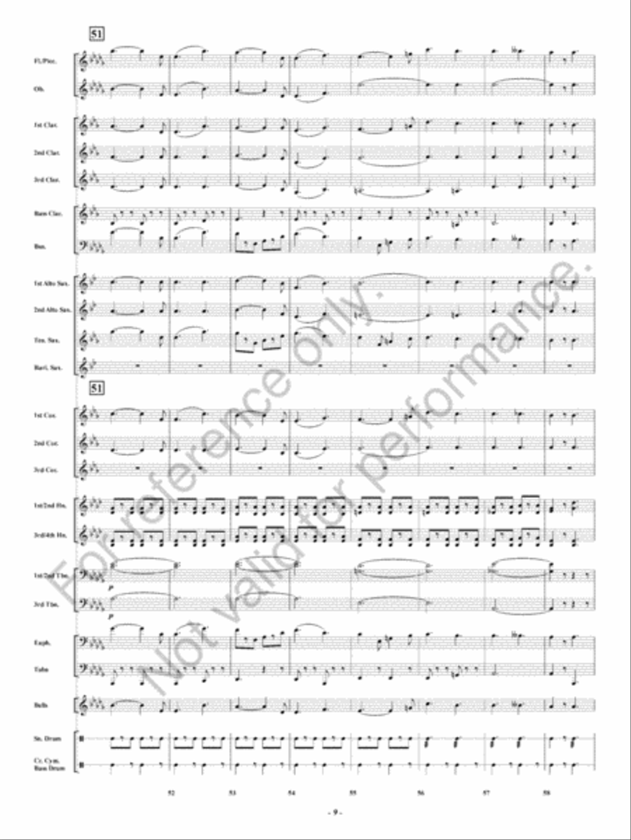 Lights Out Lights Out Concert Band scores gallery preview page 10