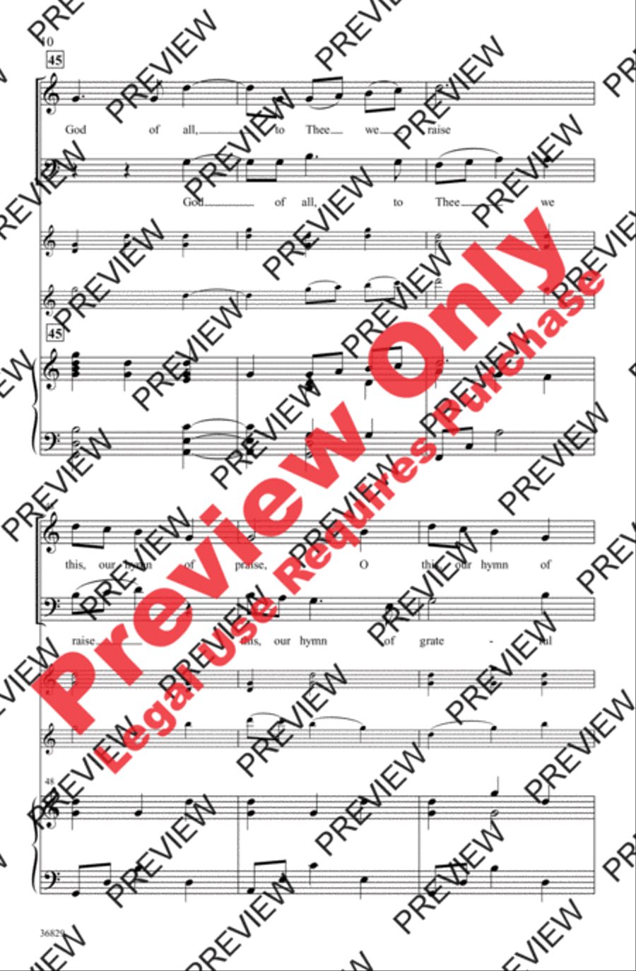 For the Beauty of the Earth 3-Part scores gallery preview page 10