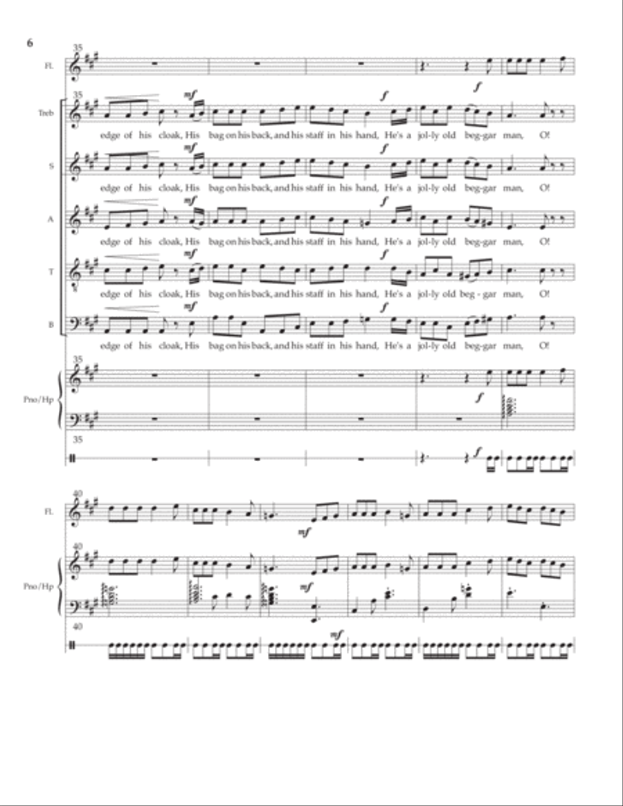 Lost Songs of Ancient Ireland [SATB with Treble Descant] 4-Part scores gallery preview page 6