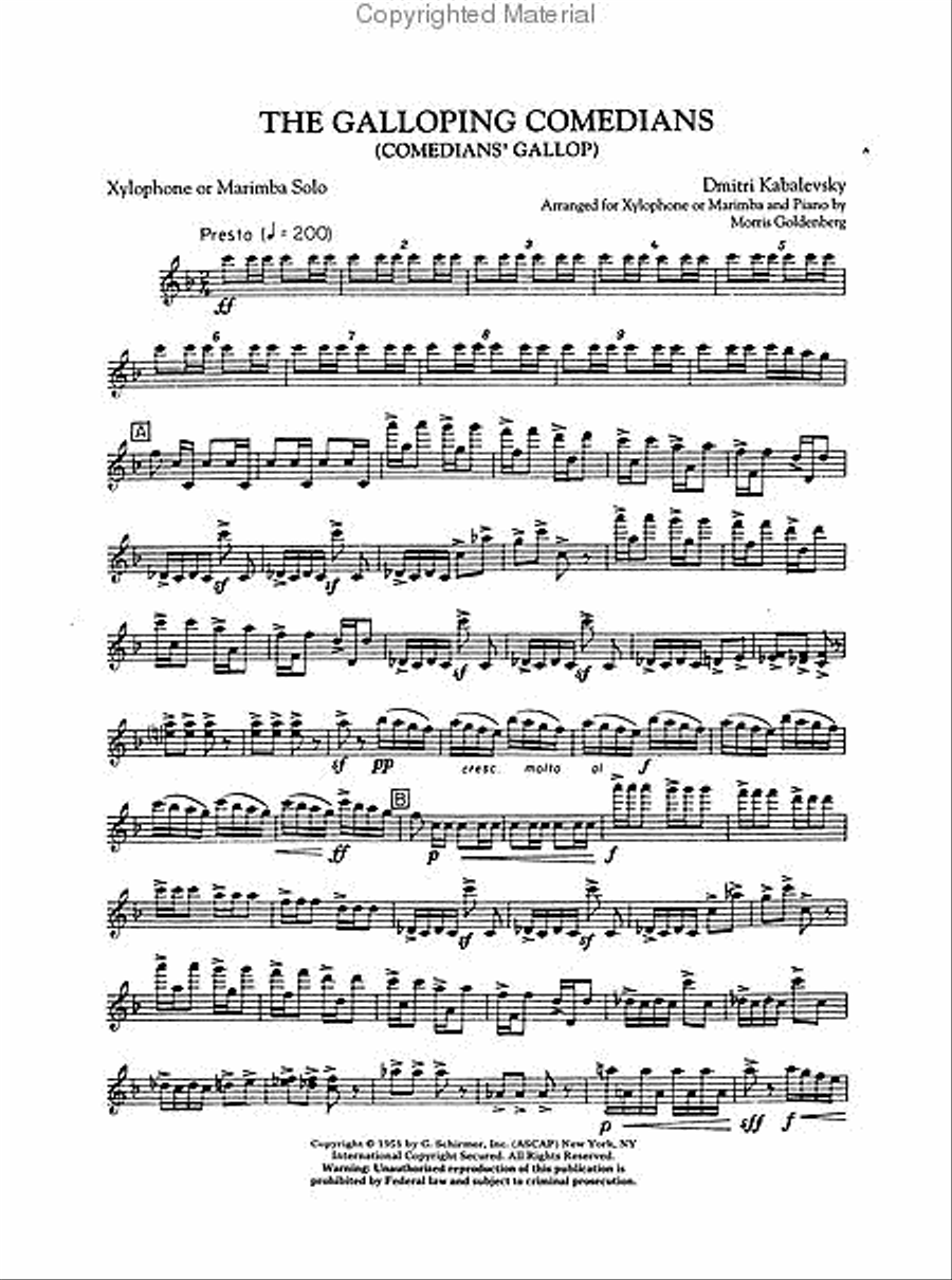 The Galloping Comedians (Comedian's Gallop) Piano Accompaniment scores gallery preview page 3