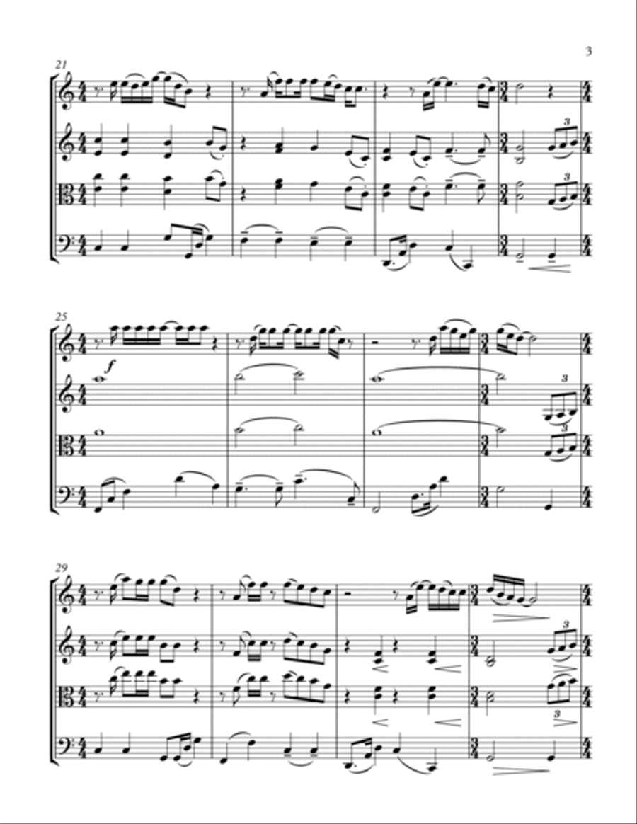 How Long Will I Love You String Trio scores gallery preview page 6