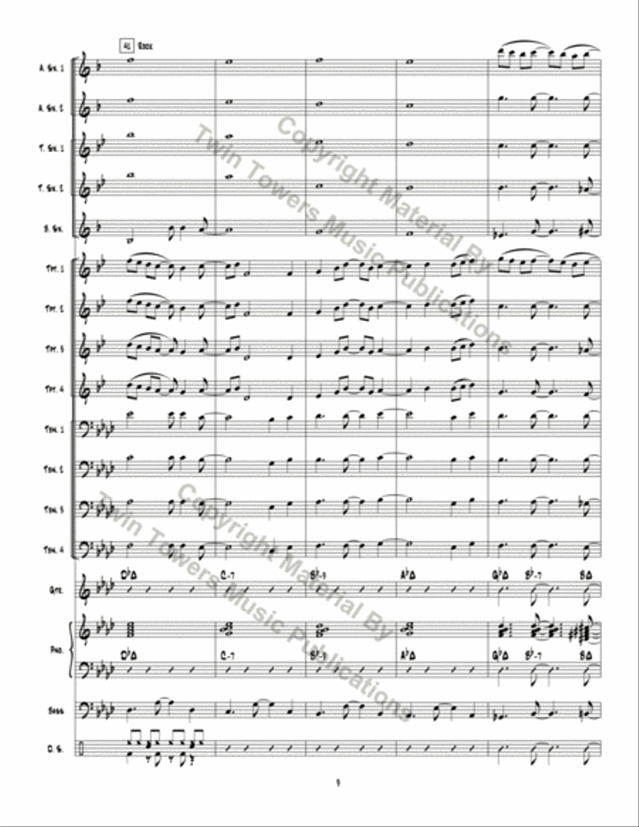 Optimistic Toasters Jazz Ensemble scores gallery preview page 10
