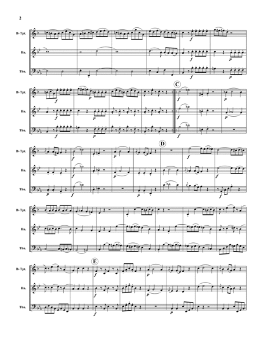 Divertimento III Divertimento III Brass Trio scores gallery preview page 2