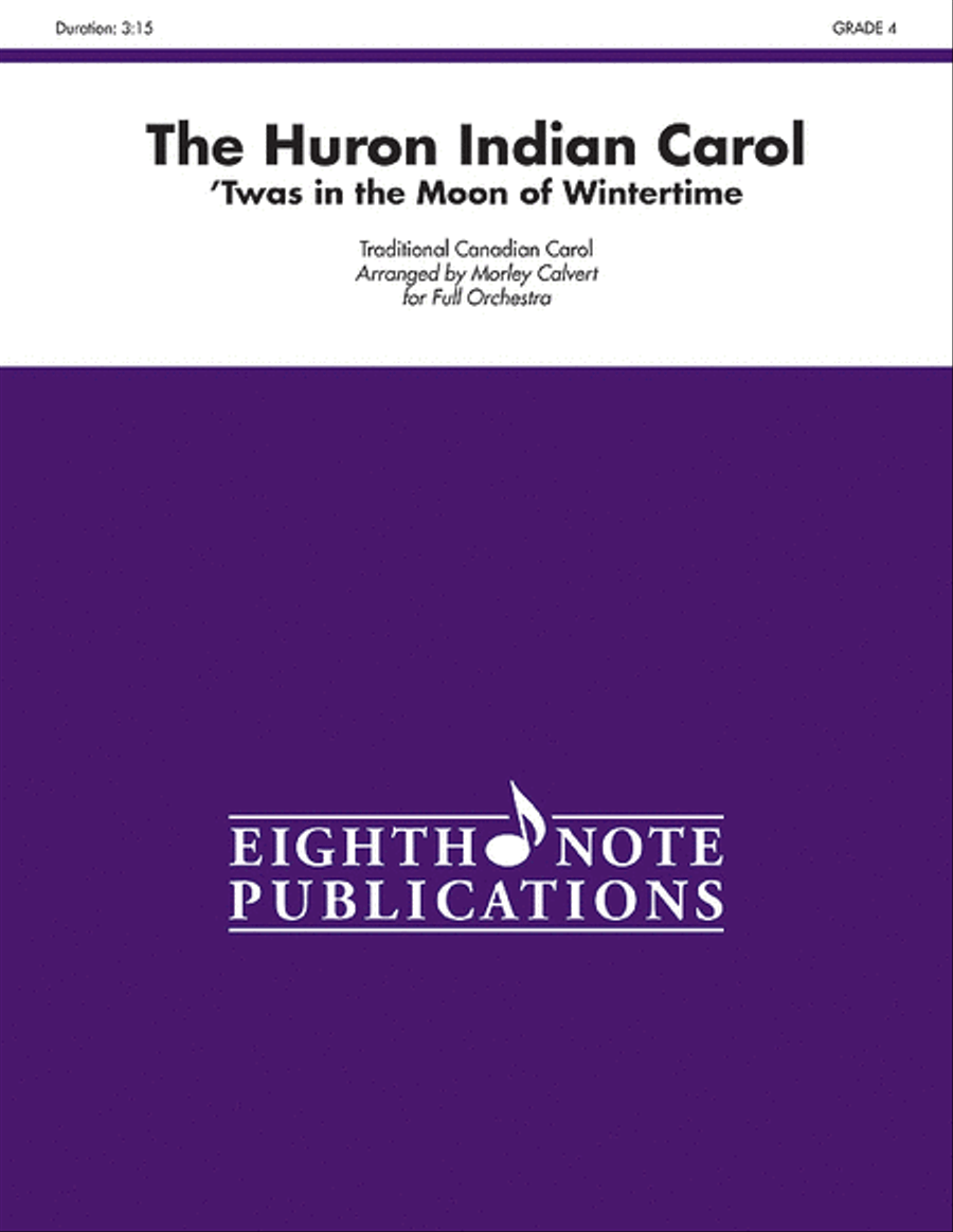 The Huron Indian Carol Full Orchestra scores gallery preview page 1