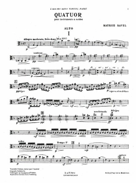 Quatuor pour 2 violons, alto et violoncelle [F major]