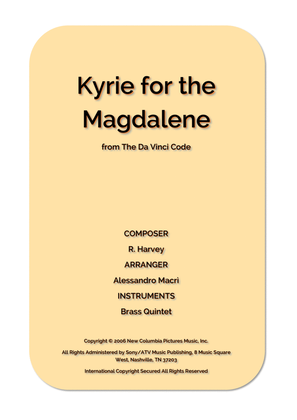 Book cover for Kyrie For The Magdalene