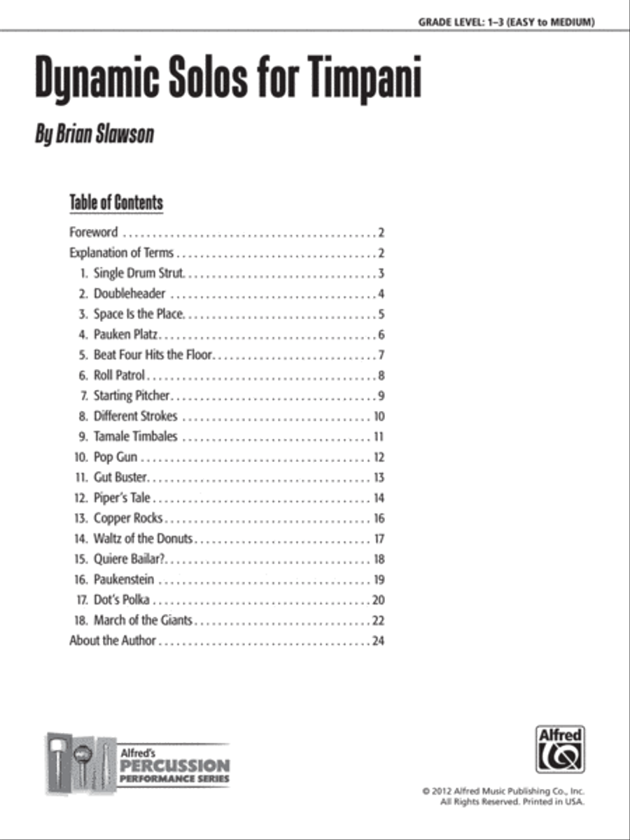 Dynamic Solos for Timpani Small Ensemble scores gallery preview page 2