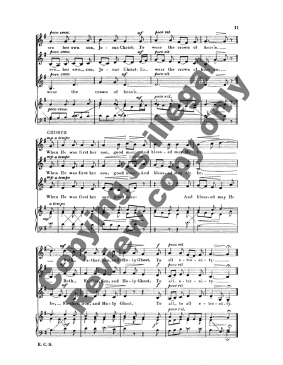 The Seven Joys of Mary The Seven Joys of Mary A Cappella scores gallery preview page 12