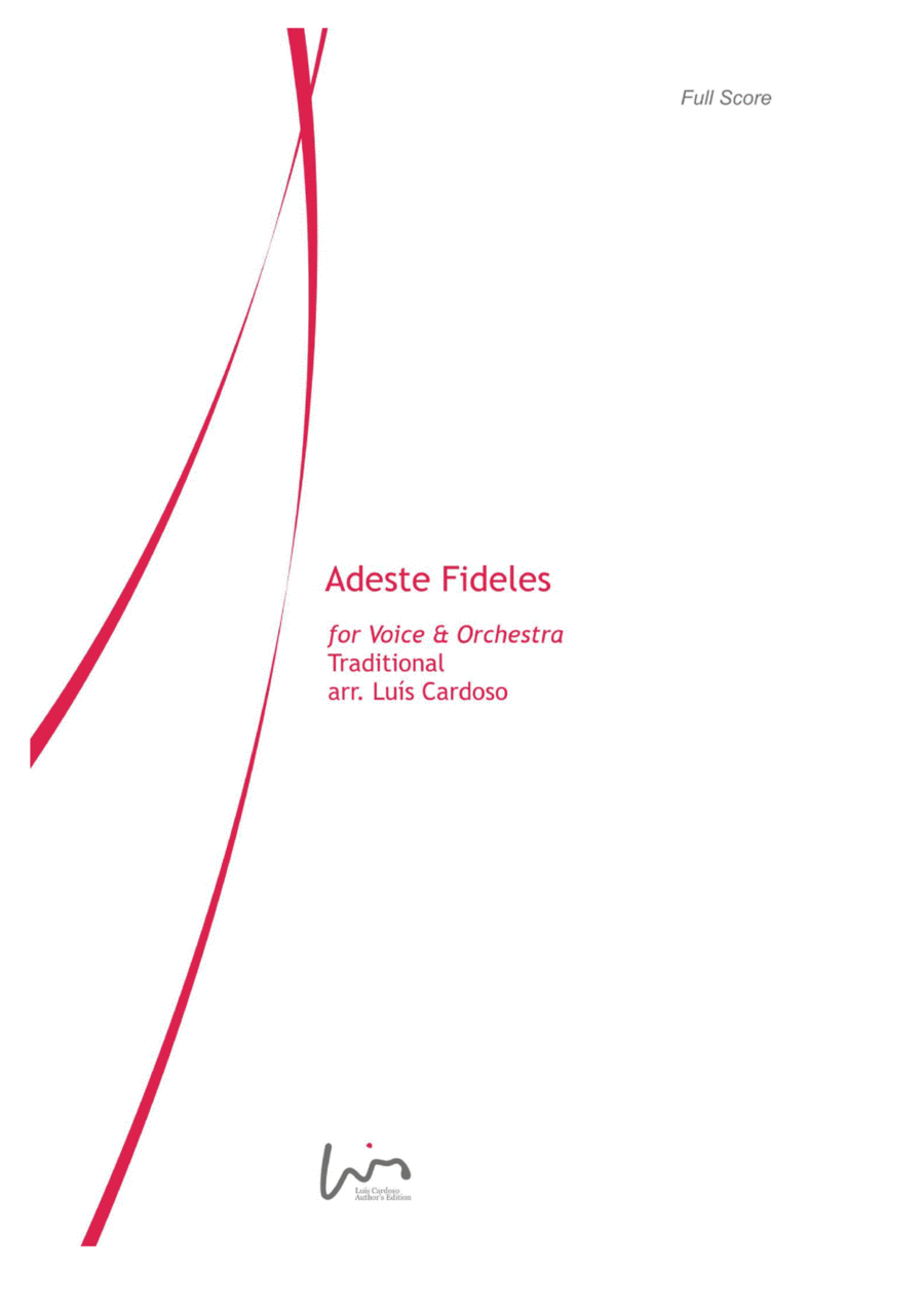 Adeste Fideles Full Orchestra scores gallery preview page 1