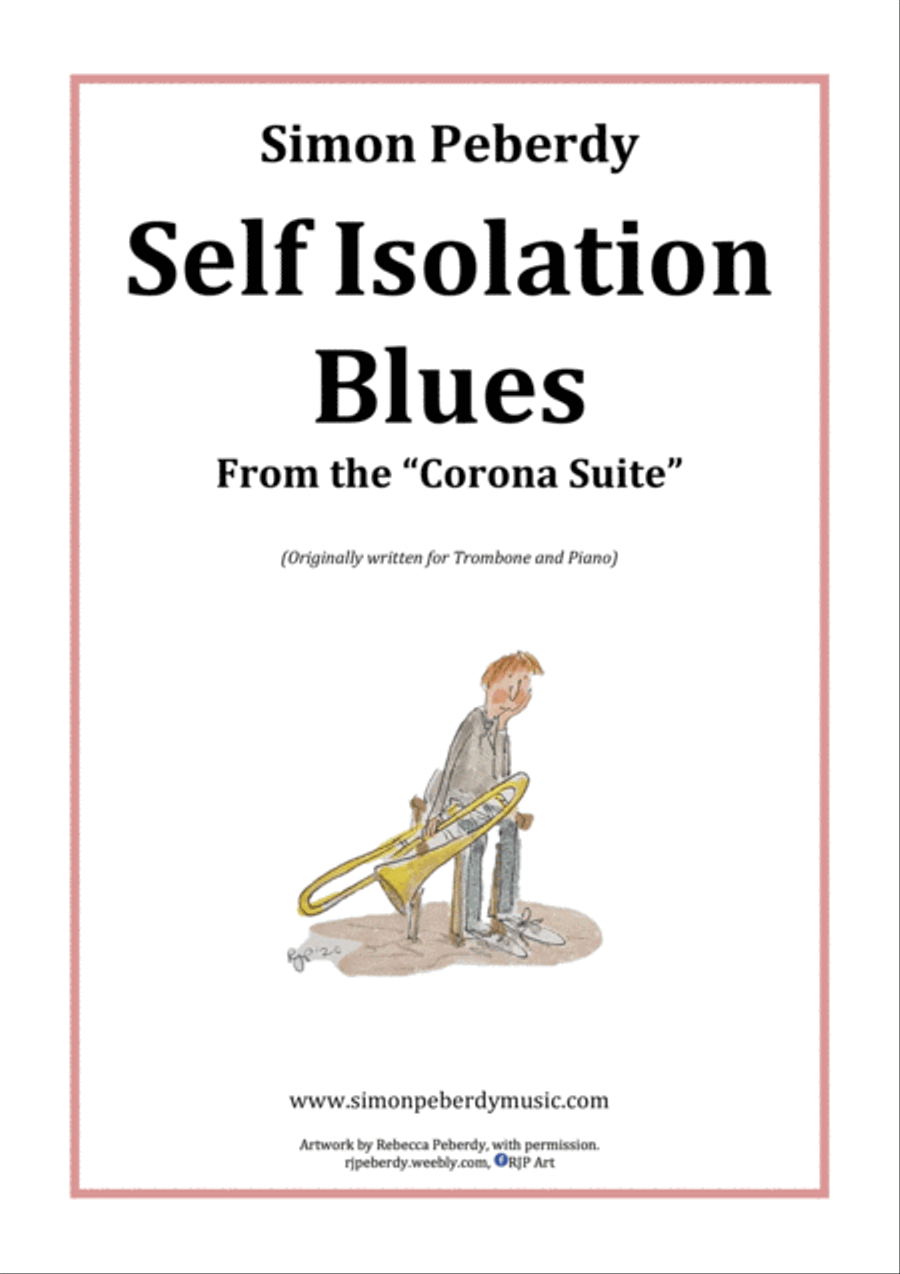 Self Isolation Blues for Alto Sax and Piano from the Corona Suite by Simon Peberdy Alto Saxophone scores gallery preview page 5