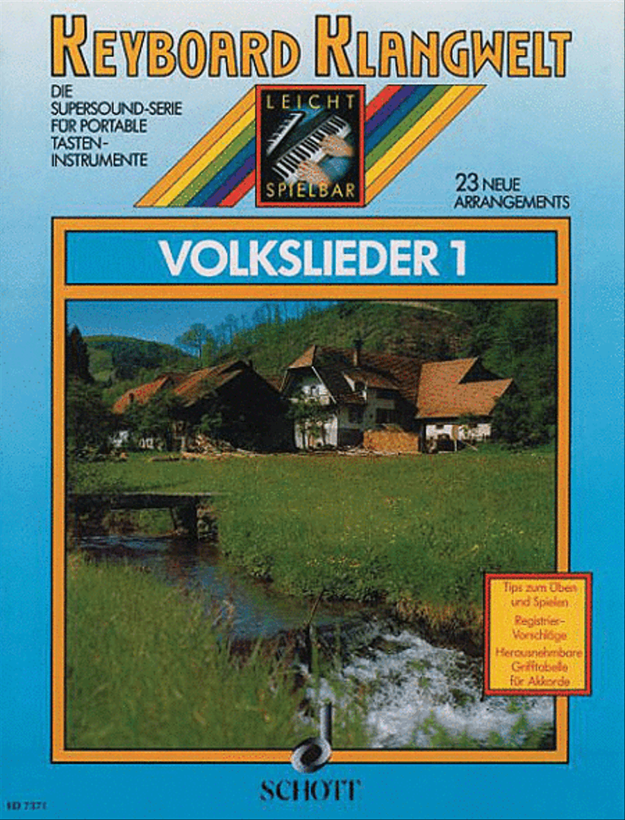 Keyboard Klangwelt Volkslieder 1 Piano scores gallery preview page 1