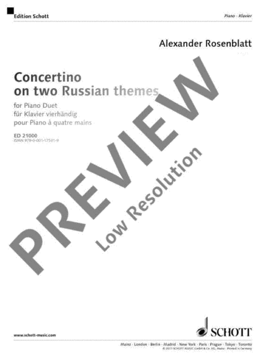 Concertino on two Russian themes
