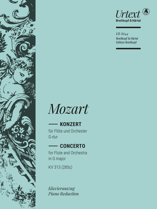 Book cover for Flute Concerto [No. 1] in G major K. 313 (285c)