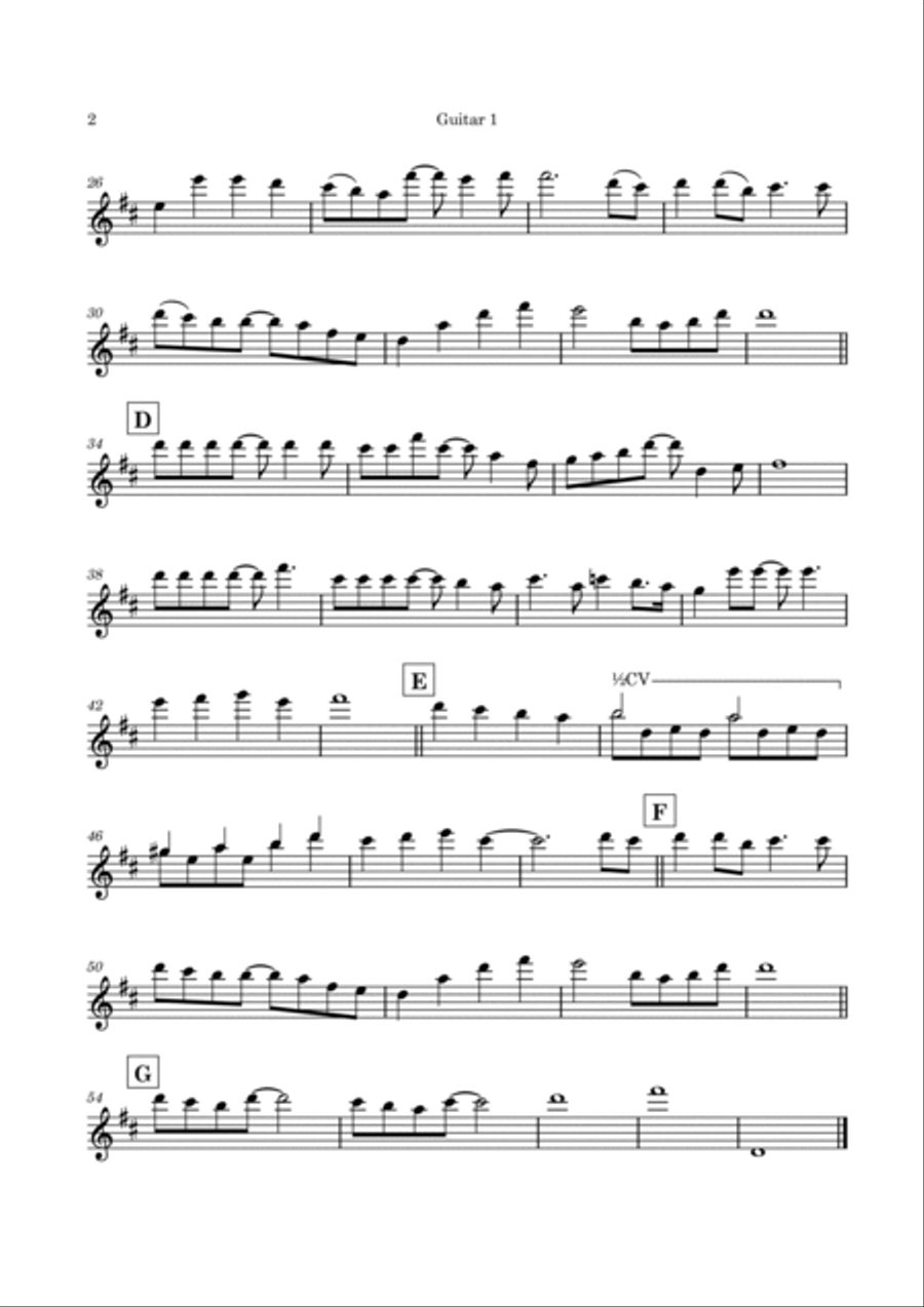 Love Of My Life Classical Guitar scores gallery preview page 5