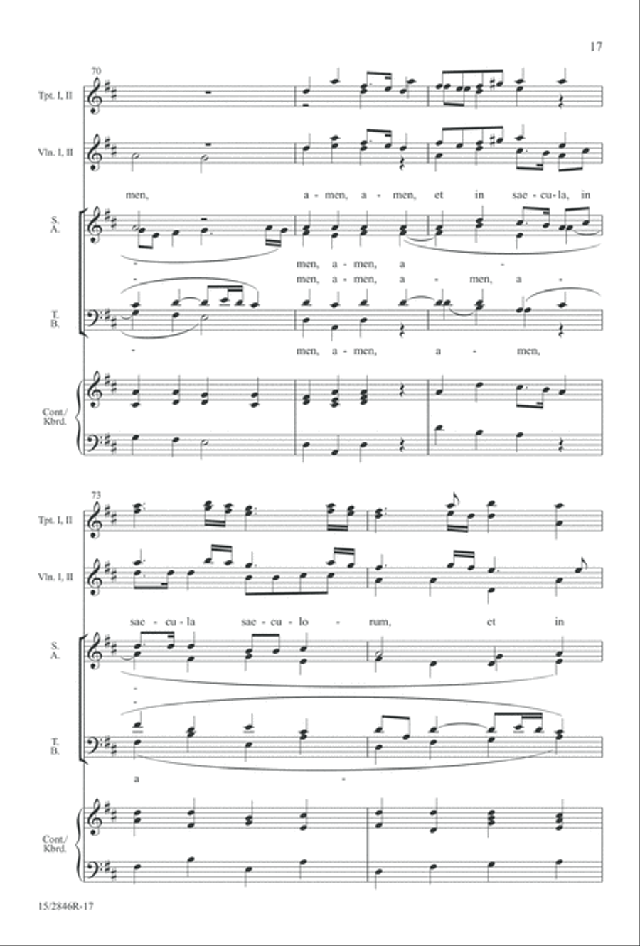 Nunc dimittis 4-Part scores gallery preview page 17