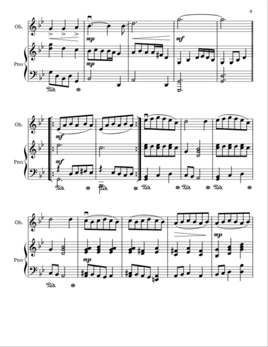 The Serpent Princess (For Oboe) Piano scores gallery preview page 4