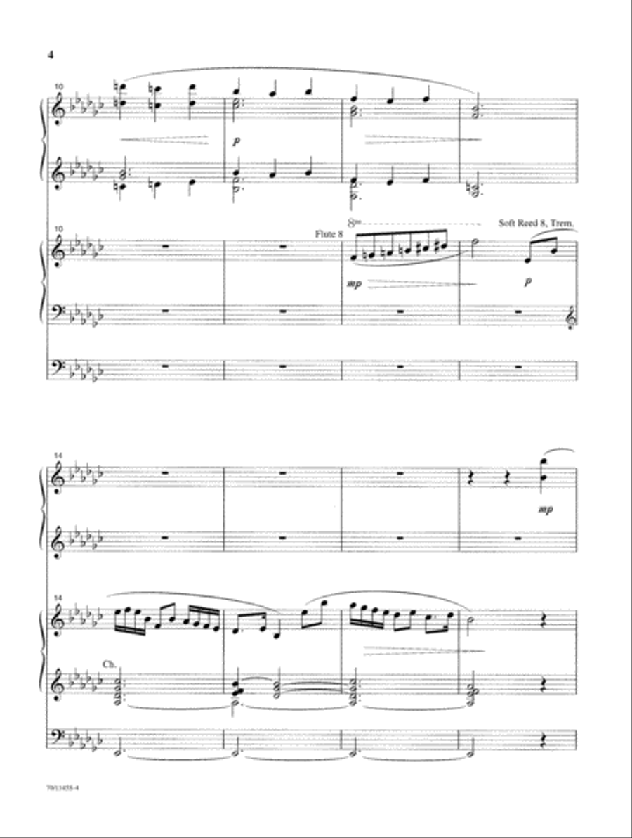 Prelude and Jubilee Organ scores gallery preview page 4