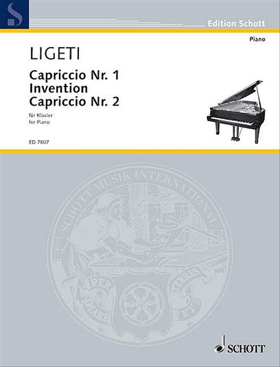 Capriccios 1 & 2 and Invention Piano Solo scores gallery preview page 1