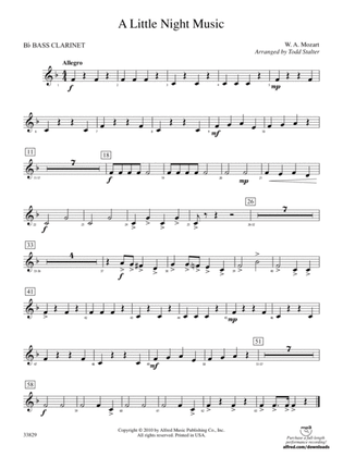 A Little Night Music: B-flat Bass Clarinet