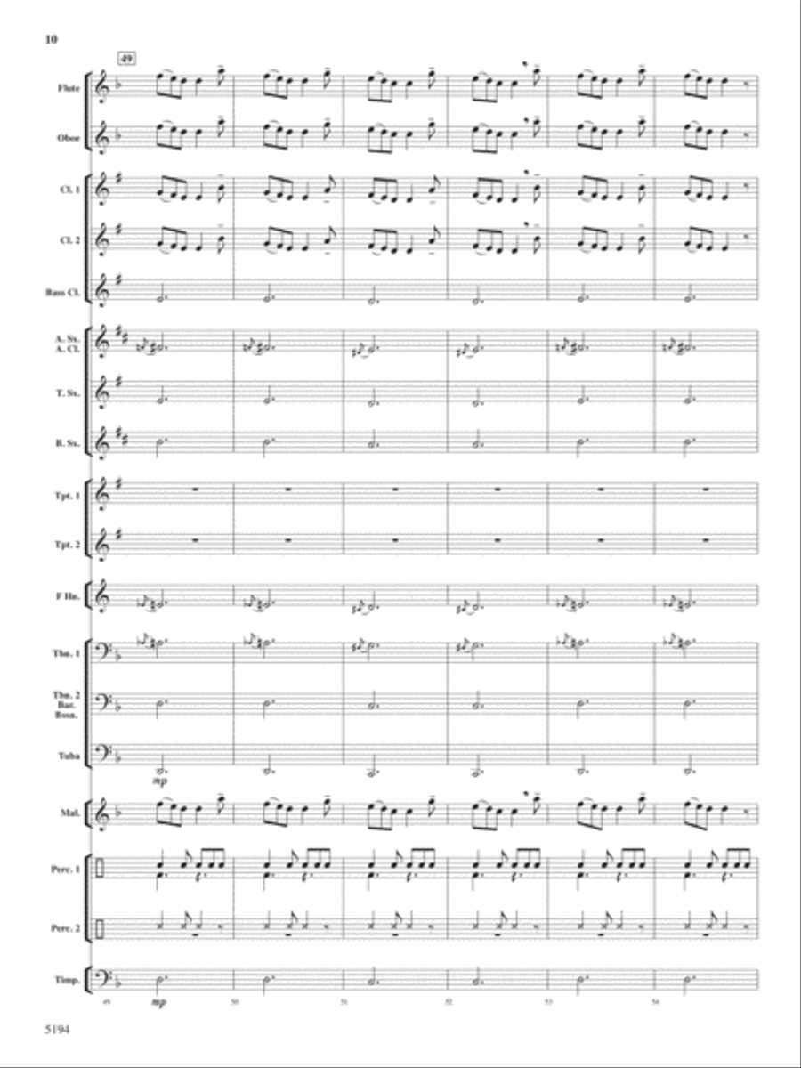 Under An Irish Sky Concert Band scores gallery preview page 9
