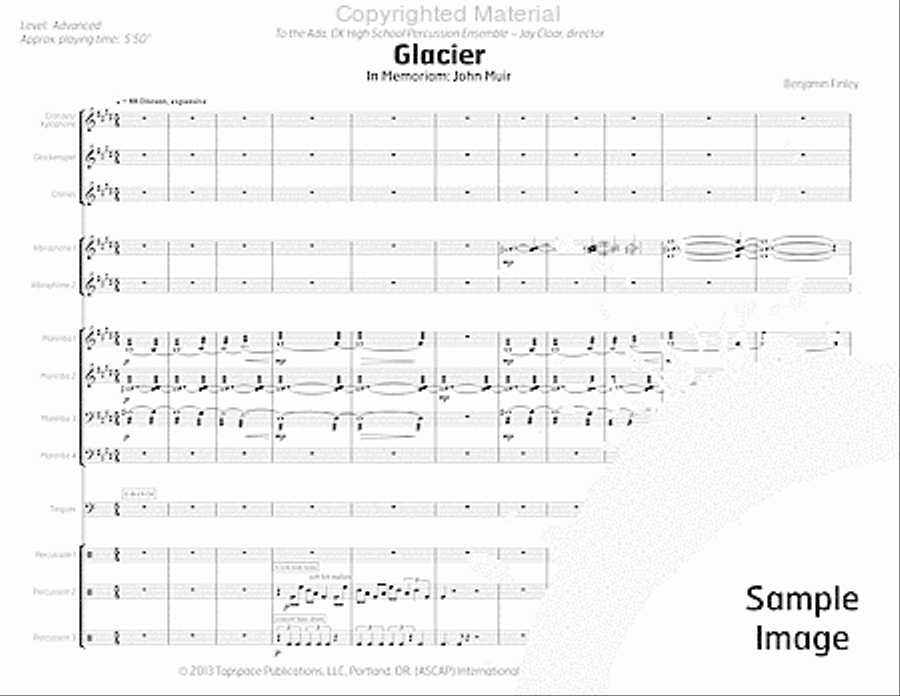Glacier Percussion Ensemble scores gallery preview page 5