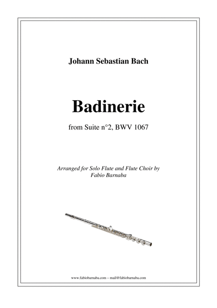 Bach's Badinerie from Suite n°2 - for Solo Flute and Flute Choir image number null