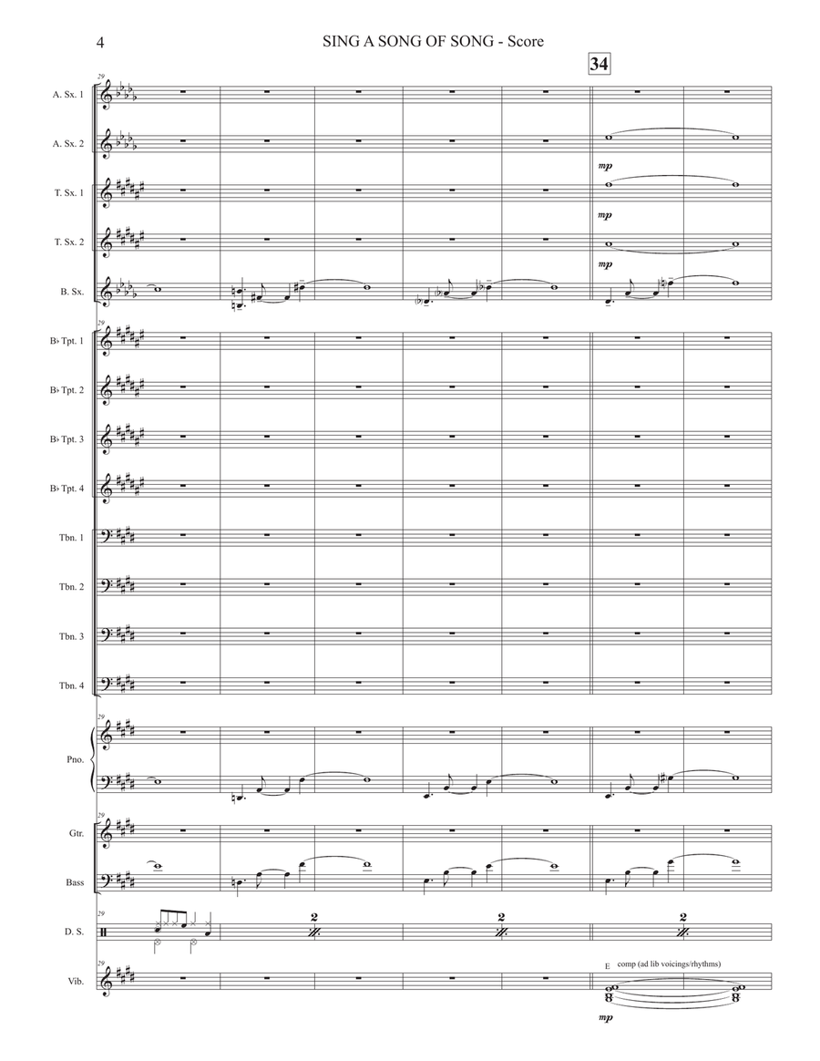Sing A Song Of Song Jazz Ensemble scores gallery preview page 4