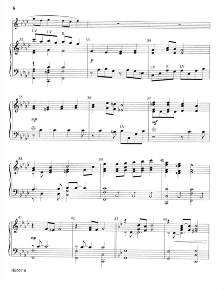 Jesus, Lover of My Soul - Lamb 5-Octaves scores gallery preview page 6