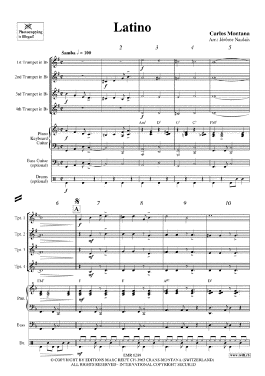 Latino Trumpet scores gallery preview page 3