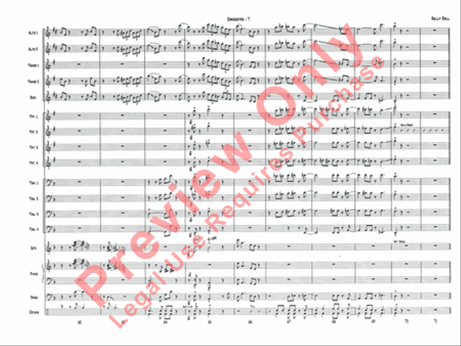 Belly Roll (The Boy in the Tree) Jazz Ensemble scores gallery preview page 9