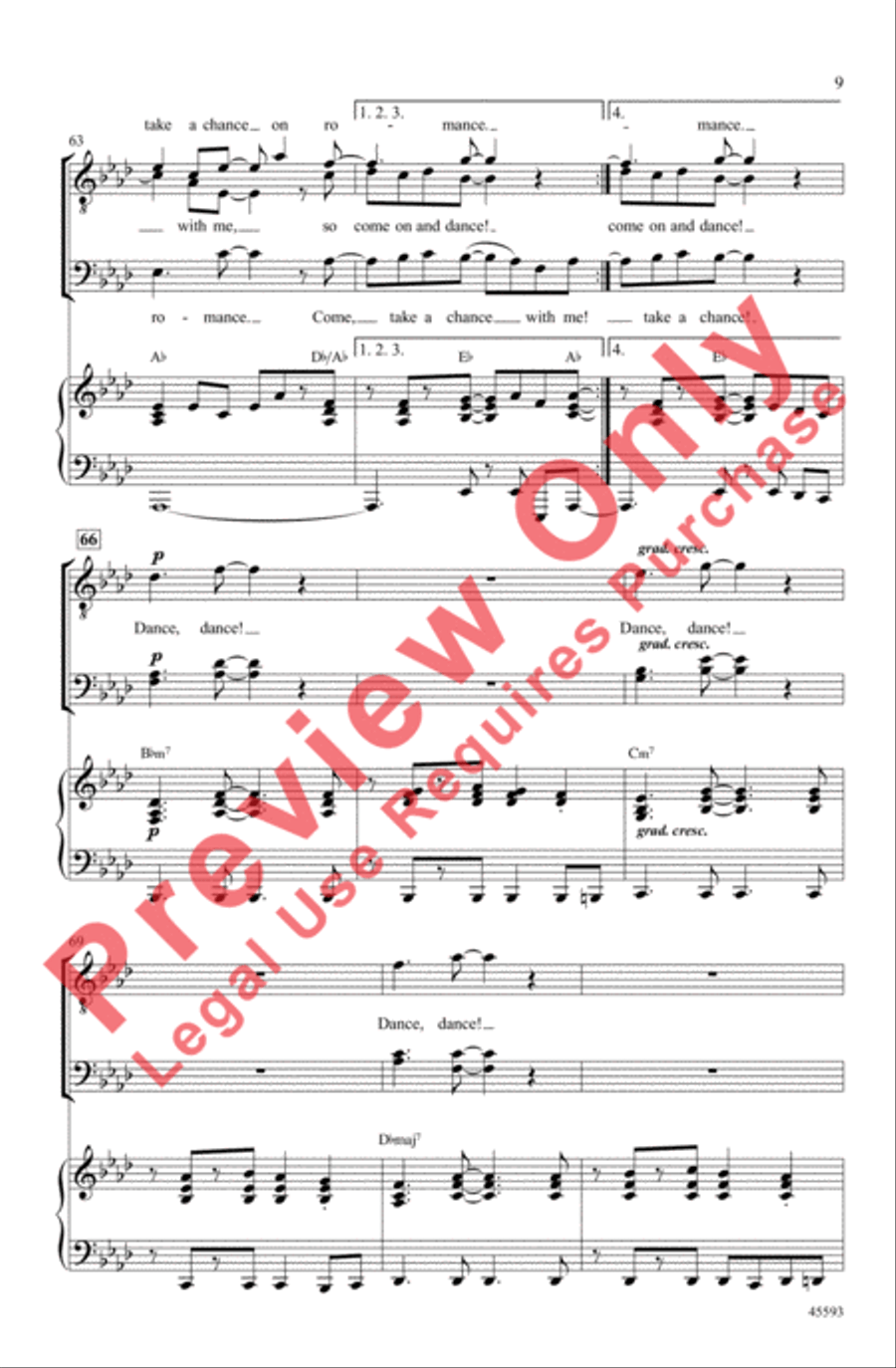 Dance the Night Away Dance the Night Away Men's Choir scores gallery preview page 9