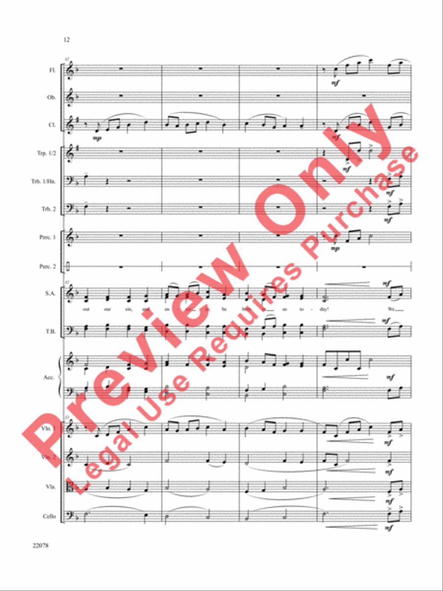 A Christmas Carol (Instrumental Parts) Choir scores gallery preview page 13