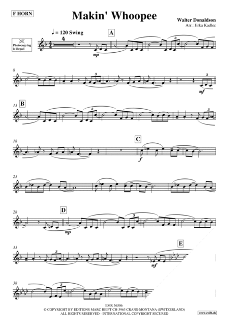 Makin' Whoopee Makin' Whoopee Horn scores gallery preview page 3