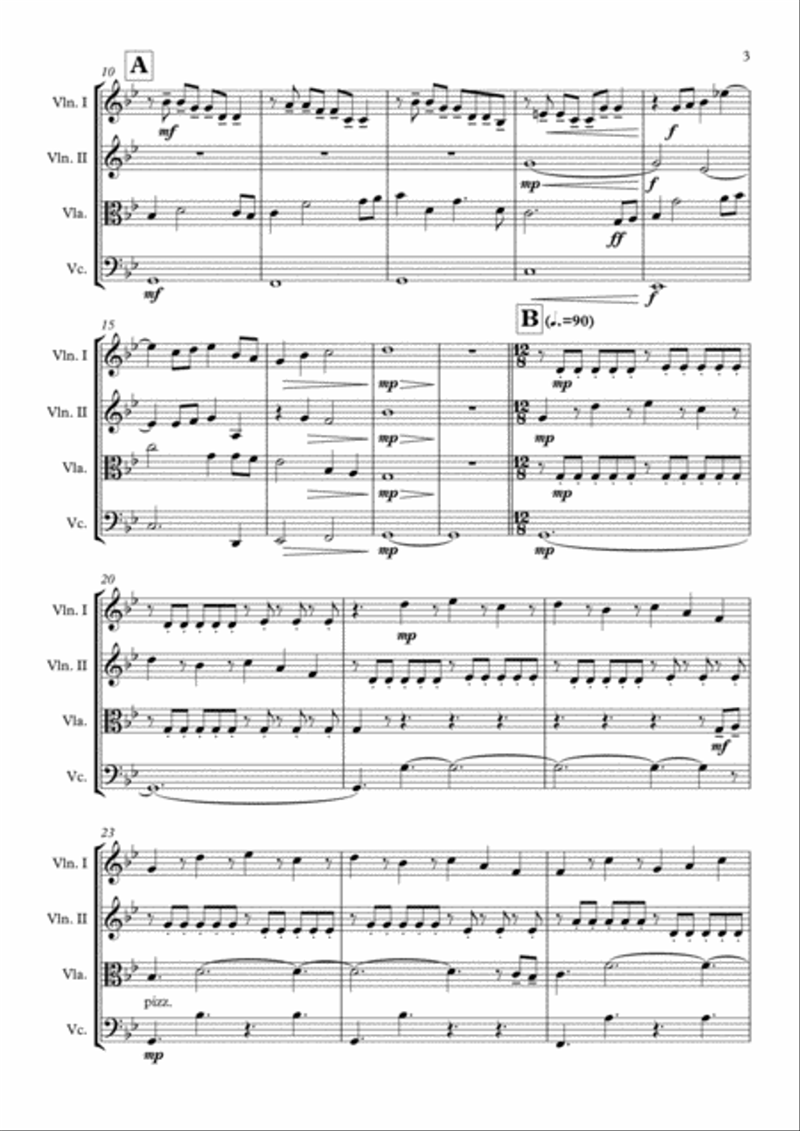 The Time Machine String Quartet scores gallery preview page 4